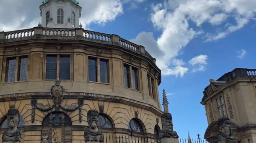 Sheldonian Theatre's intricate ceiling paintings