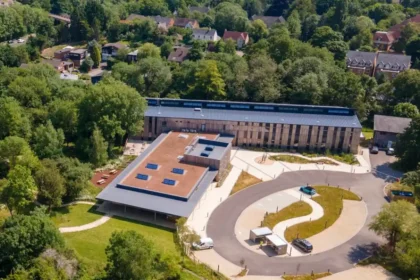 Wood Centre for Innovation aerial view