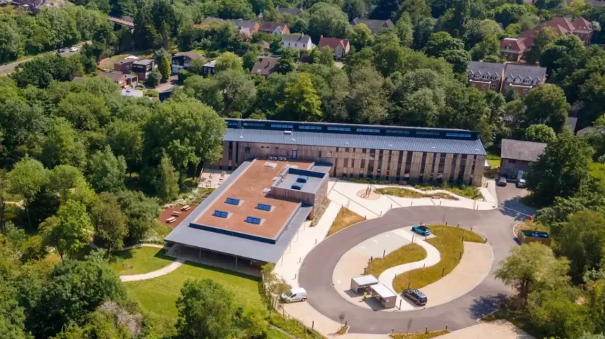 Wood Centre for Innovation aerial view