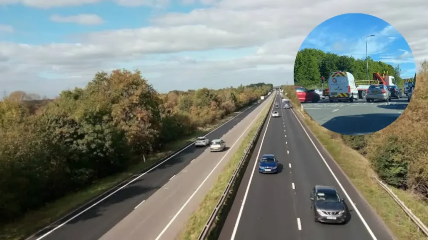 East Ilsley A34 Crash Causes Massive Oxford Rush Hour Traffic Queues Today