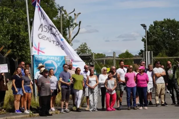 Bicester Asylum Camp Protests Spark Local Opposition