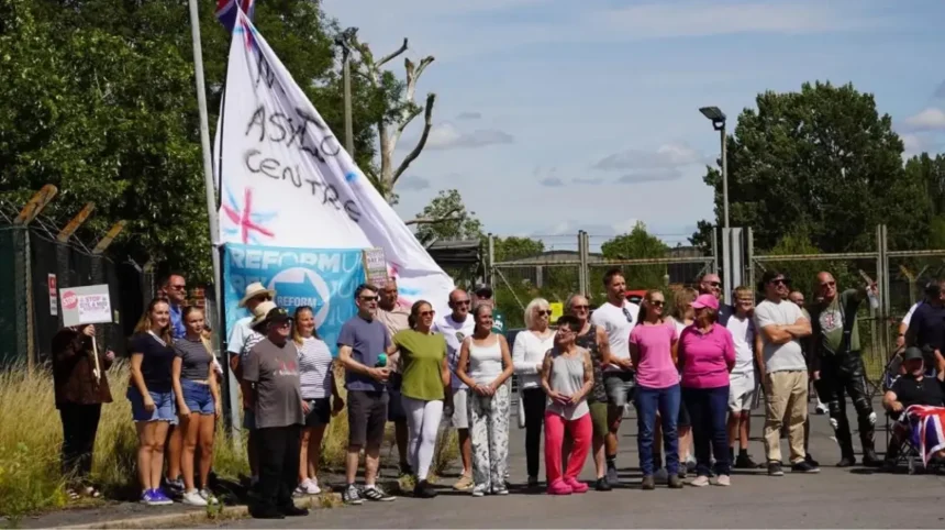 Bicester Asylum Camp Protests Spark Local Opposition