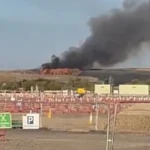 Oxfordshire Landfill Fire Brings Eight Fire Crews to Scene