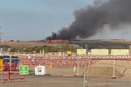 Oxfordshire Landfill Fire Brings Eight Fire Crews to Scene
